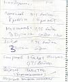 New Year menu 1984 - 1985